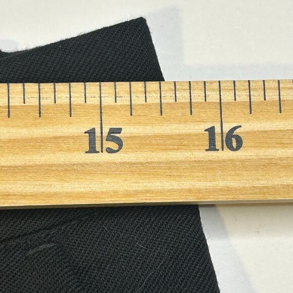 Garnet Hill black wool lined straight/wide leg tuxedo full length trousers sze 6 - Picture 8 of 12